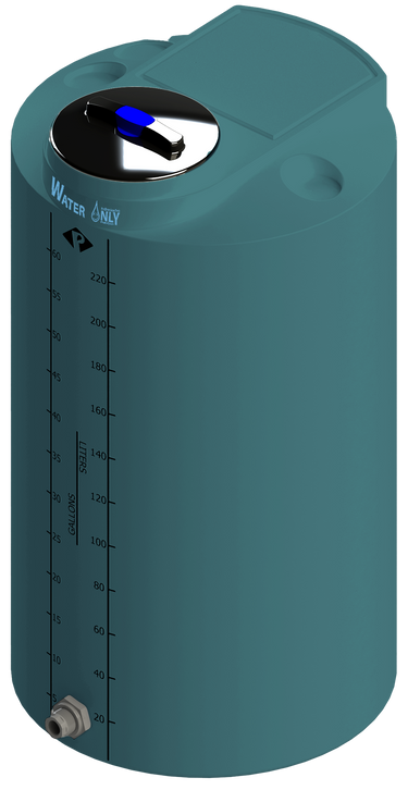 75 Gal ProChem® Potable Water Tank w/Bulkhead Fittings - Twist Lid 8